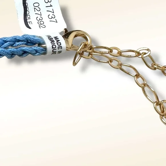 Free People Ariana Ost Paris Single Layer Necklace NWT Bohemian Beach Artisanal - Picture 10 of 16